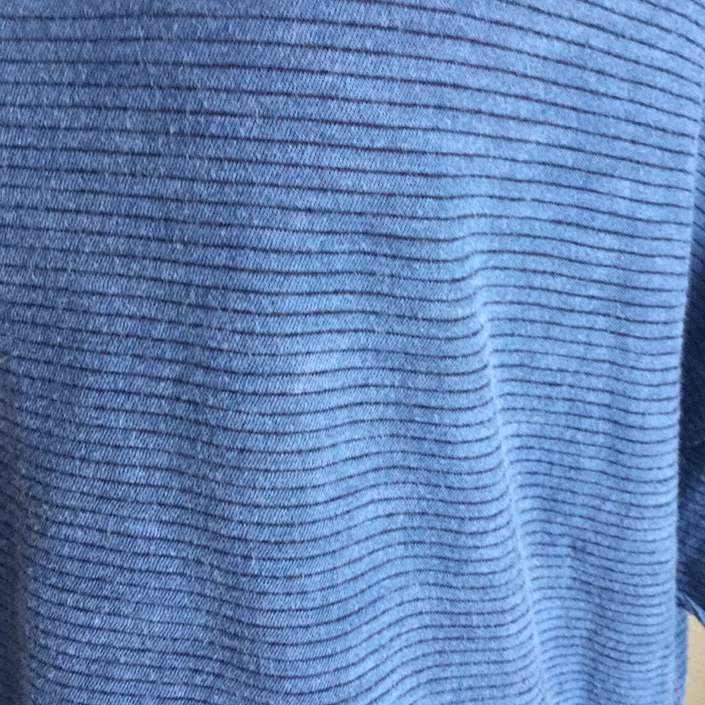 Lucky Brand Woman's Stripe Lace Up Ruffle Tee - Picture 2 of 5